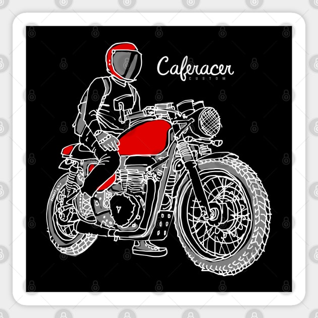 Caferacer Custom (Dark Color) Sticker by quilimo